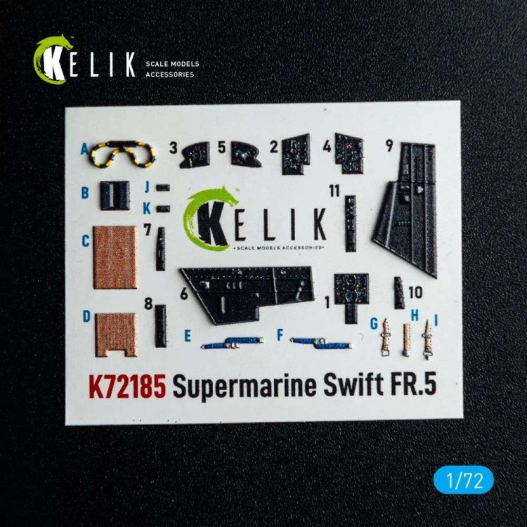 Reskit K72185 Supermarine Swift FR.5 - interior 3D (AIRF) 1/72