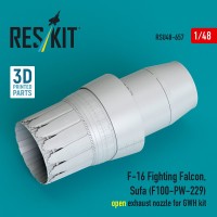 Reskit RSU48-657 F-16 Fighting Falcon/Sufa open exh.noz. (GWH) 1/48
