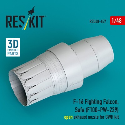 Reskit RSU48-657 F-16 Fighting Falcon/Sufa open exh.noz. (GWH) 1/48