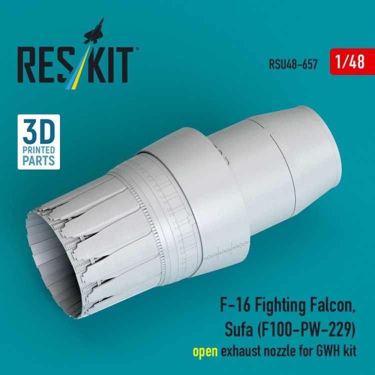 Reskit RSU48-657 F-16 Fighting Falcon/Sufa open exh.noz. (GWH) 1/48