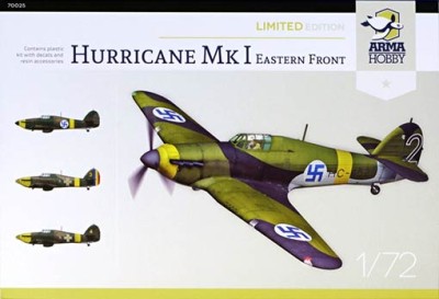 Arma Hobby 70025 Hurricane Mk.I East.Front Model Kit (4x camo) 1/72