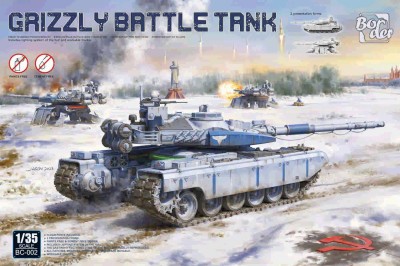 Border Model BC-002 Советский ОБТ «Гризли» (рабочие траки, освещение, звук) фантастика 1/35