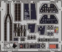 Eduard 32631 P-40K interior S.A. HAS