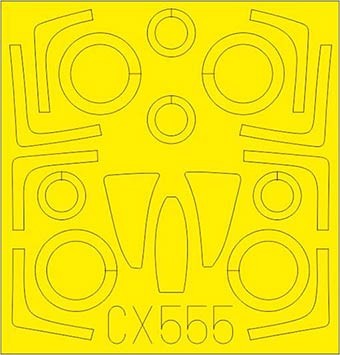 Eduard CX555 Mask 1/72 F-14D (G.W.H.)