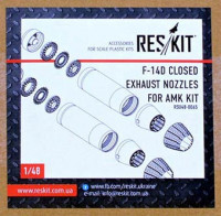 Reskit RSU48-0065 F-14D closed exhaust nozzles (AMK) 1/48