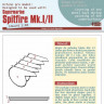 Peewit P41001 Paper paint mask Spitfire Mk.I/II (EDU) 1/48