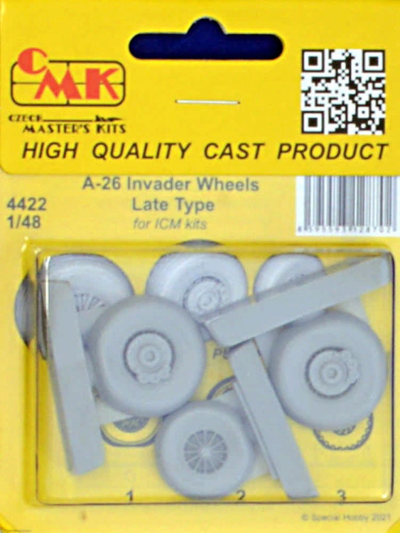 CMK 4422 A-26 Invader Wheels Late Type (ICM) 1/48