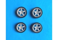 Reji Model 938 Lancer EVO Enkei wheels 5-spokes&tires Tarmac 1/24