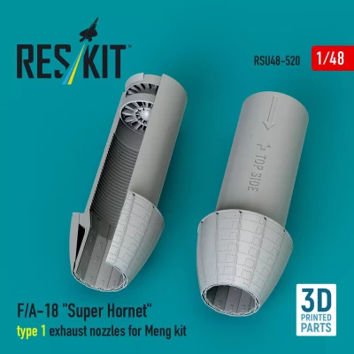 Reskit U48520 F/A-18 'Super Hornet' exh.nozzles (MENG) I. 1/48