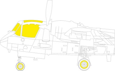 Eduard CX624 Mask OV-1A / JOV-1A (CL.PROP) 1/72
