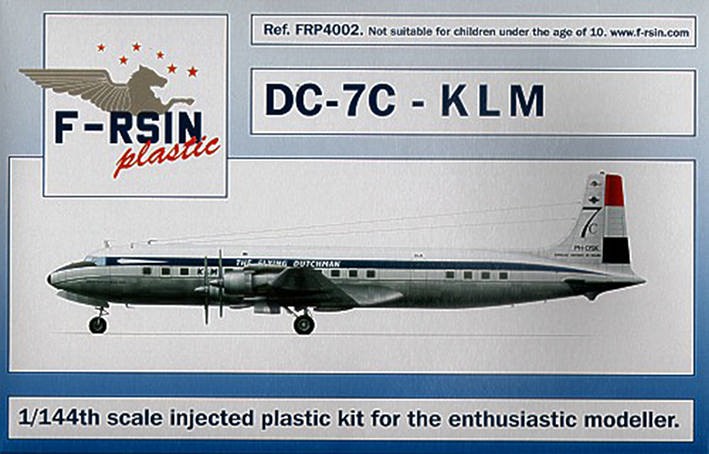 F-rsin Plastic FRP4002 Douglas DC-7C Decals KLM 1/144