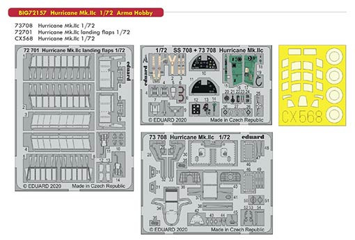 Eduard BIG72157 1/72 Hurricane Mk.IIc (ARMA H.)