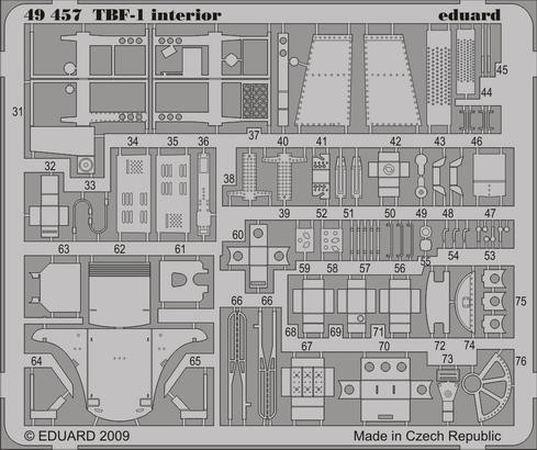 Eduard 49457 TBF-1 interior S.A. HBS