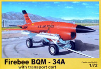 Plus model AL7035 1/72 Firebee BQM-34A w/ transp.cart (plastic kit)