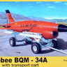 Plus model AL7035 1/72 Firebee BQM-34A w/ transp.cart (plastic kit)