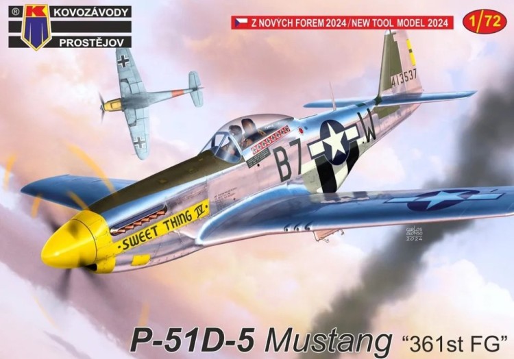 Kovozavody Prostejov 72442 P-51D-5 Mustang '361st FG' (3x camo) 1/72