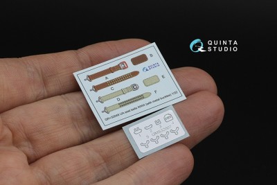 Quinta studio QR+32049 Комплект ремней для самолета ВВС Японии, ВМВ (с металлическими пряжками) (для всех моделей) 1/32