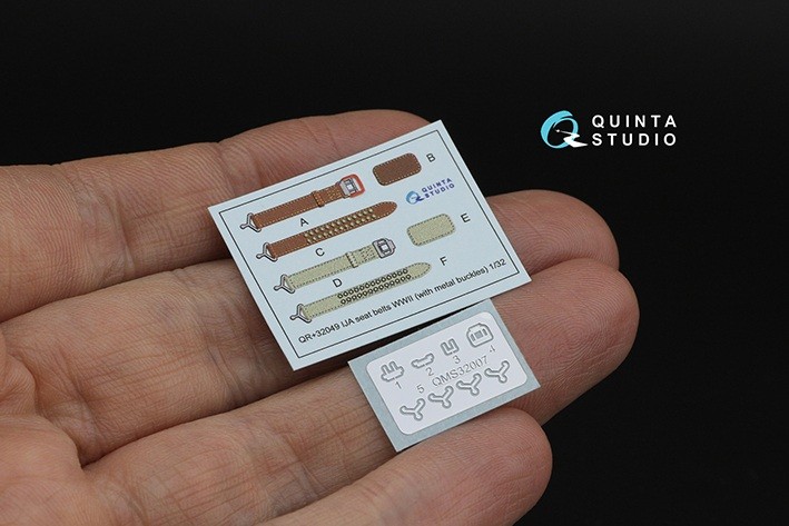Quinta studio QR+32049 Комплект ремней для самолета ВВС Японии, ВМВ (с металлическими пряжками) (для всех моделей) 1/32