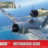 Airfix 50184 Grumman F4F-4 Wildcat & Mitsubishi Zero Dogfight Double 1/72