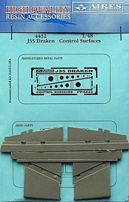 Aires 4432 J35 Draken control surfaces 1/48