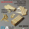 Dan Models 35234 материал для диорам - Набор для изготовления 6 деревянных ящиков. Размер ящика 30*13*10 мм 1/35