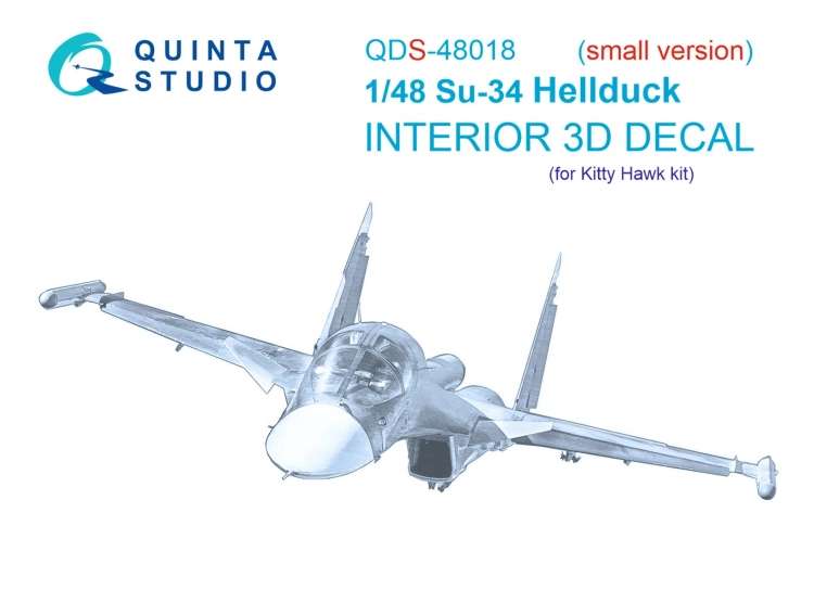 Quinta studio QDS-48018 Су-34 (KittyHawk) (Малая версия) 1/48