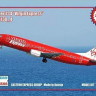 Восточный Экспресс 144130_4 Авиалайнер Б-737-400 Virgin Express ( Limited Edition ) 1/144