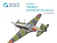 Quinta studio QD48511 МиГ-3 (Trumpeter) 1/48