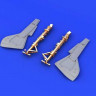 Eduard 632057 1/32 Набор дополнений Fw 190 undercarriage legs BRONZE (бронзовые стойки шасси)