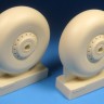 Barracuda Studios BCR32409 Avro Lancaster B Mk.I/III Mainwheels - Smooth Tires 1/32