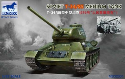 Bronco MB32001 T-34/85 Medium Tank 1/32