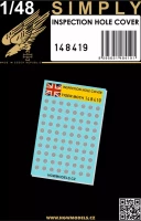 HGW 148419 Inspection Hole Cover TIGER MOTH (SIMPLY) 1/48
