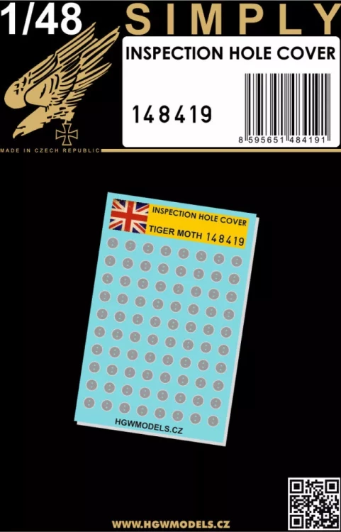 HGW 148419 Inspection Hole Cover TIGER MOTH (SIMPLY) 1/48