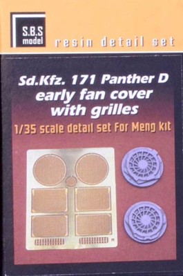 Sbs Model 35038 Sd.Kfz.171 Panther D early fan cover w/grills 1/35