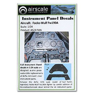 Airscale AS24-FWA Focke Wulf FW190A Instrument Panel 1:24