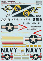 Print Scale 48-147 US NAVY F-4 Phantom Vietnam I. (wet decals) 1/48