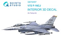 Quinta Studio QD72057 F-16CJ (Tamiya) 3D Декаль интерьера кабины 1/72
