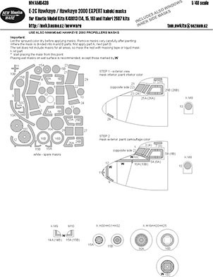 NEW WARE NWA-M0439 1/48 Mask E-2C Hawkeye/Hawk.2000 EXPERT (KINETIC)