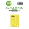 Art Scale 200-M72052 Dassault_Mirage IIICJ wheels and canopy frame paint masks (outside only) 1/72