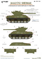 Colibri decals 72110 M4A2 Sherman (76) w - Stencil Lend-Lease 1:72