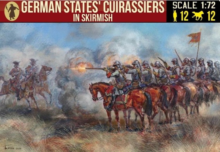 Strelets STR26872 German States' Cuirassiers in SkirmishSpanish Succession War 1/72