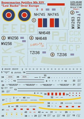 Print Scale 48288 Supermarine Spitfire Mk. XIV Low Backs Part 1 1/48