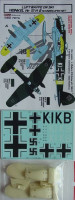 Kora Model CSD7276 Heinkel He-111 H-6 Ski Conversion set&decal 1/72