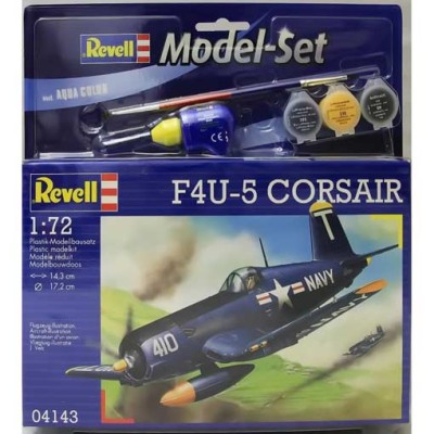 Revell 64143 Набор с красками клеем и кисточкой Самолет F4U-5 CorsairI 1/72