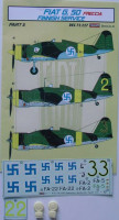 Kora Model DEC72227 Fiat G.50 Freccia (Finland) Part II. декали декали 1/72