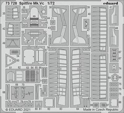 Eduard 73728 SET Spitfire Mk.Vc (AIRF)