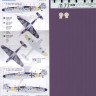 Kora Model DEC7242 Bf 109F-4 (Escuadrilla Azul) декали декали 1/72