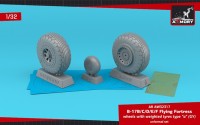 Armory ARAW32317 Boeing B-17B/B-17C/B-17D/B-17E/B-17F Flying Fortress wheels with weighted tyres type "a" 1/32