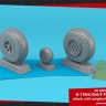 Armory ARAW32317 Boeing B-17B/B-17C/B-17D/B-17E/B-17F Flying Fortress wheels with weighted tyres type "a" 1/32