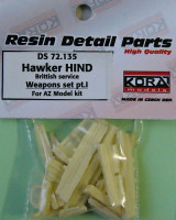 Kora Model DS72135 Hawker Hind British - Weapons set I. (AZ) 1/72